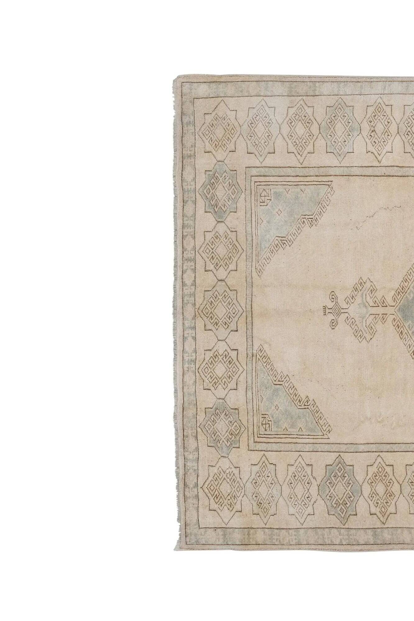 Vintage Turkish carpet handmade 186x238 cm