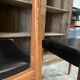 Lot of two vintage black chairs - 1960s wood