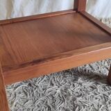 Solid pine side table - 1970s