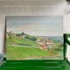 Painting oil landscape countryside 1935