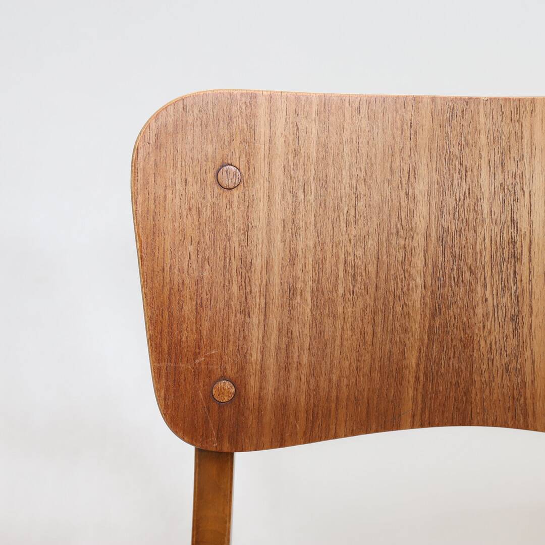 Kofod Larsen black faux leather chair for Boltinge Stolefabrik 1960 Denmark