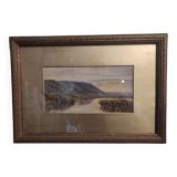 Old French watercolour, signed VY, and dated 1894