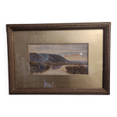 Old French watercolour, signed VY, and dated 1894
