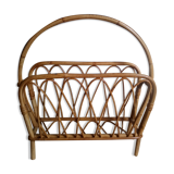 Rattan magazine holder 50s