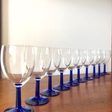 Vintage cobalt blue stemmed lenses