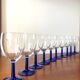 Vintage cobalt blue stemmed lenses