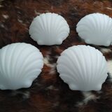 Suite de quatre appliques coquillage Limburg