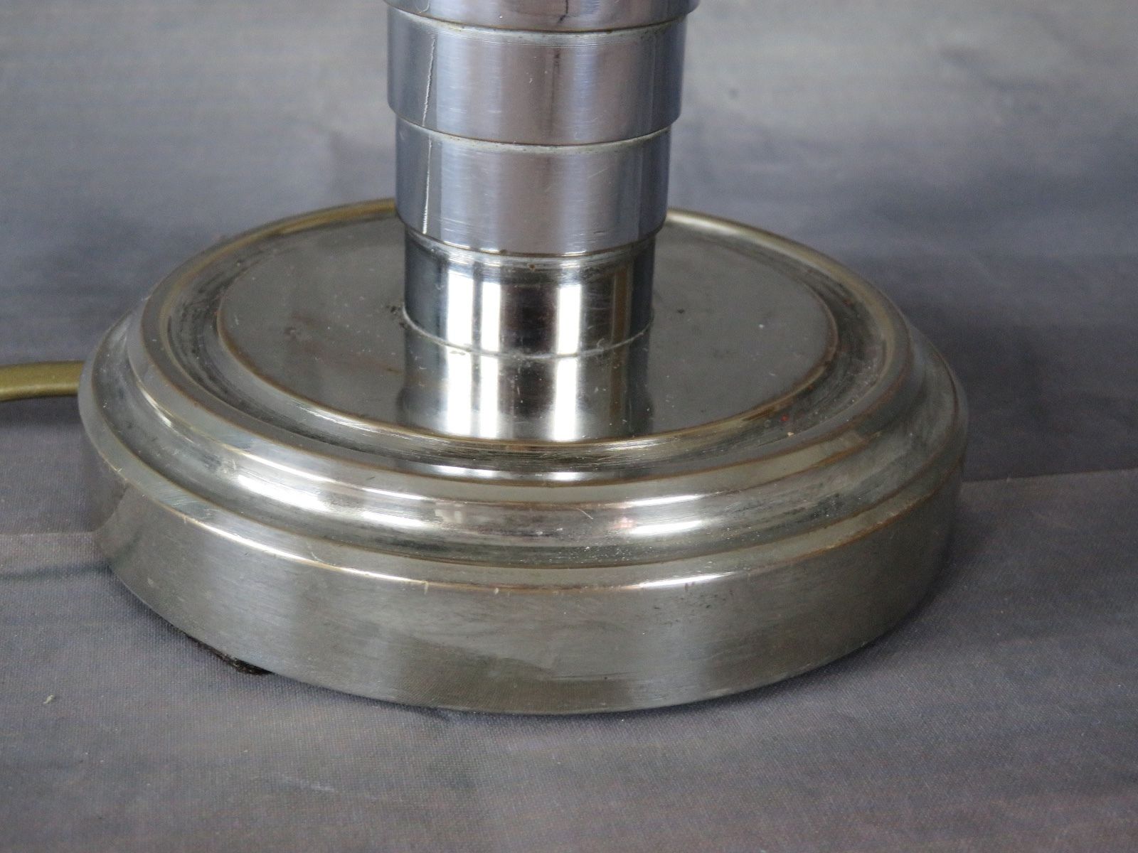 Lamp chrome with Lampshade to hair metal