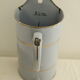 Enamelled metal fountain - light blue and gold