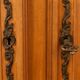 Classic display cabinet in cherry wood, Louis XV style.