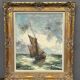 J.J. Coulon. "Marine Landscape." Oil on canvas.