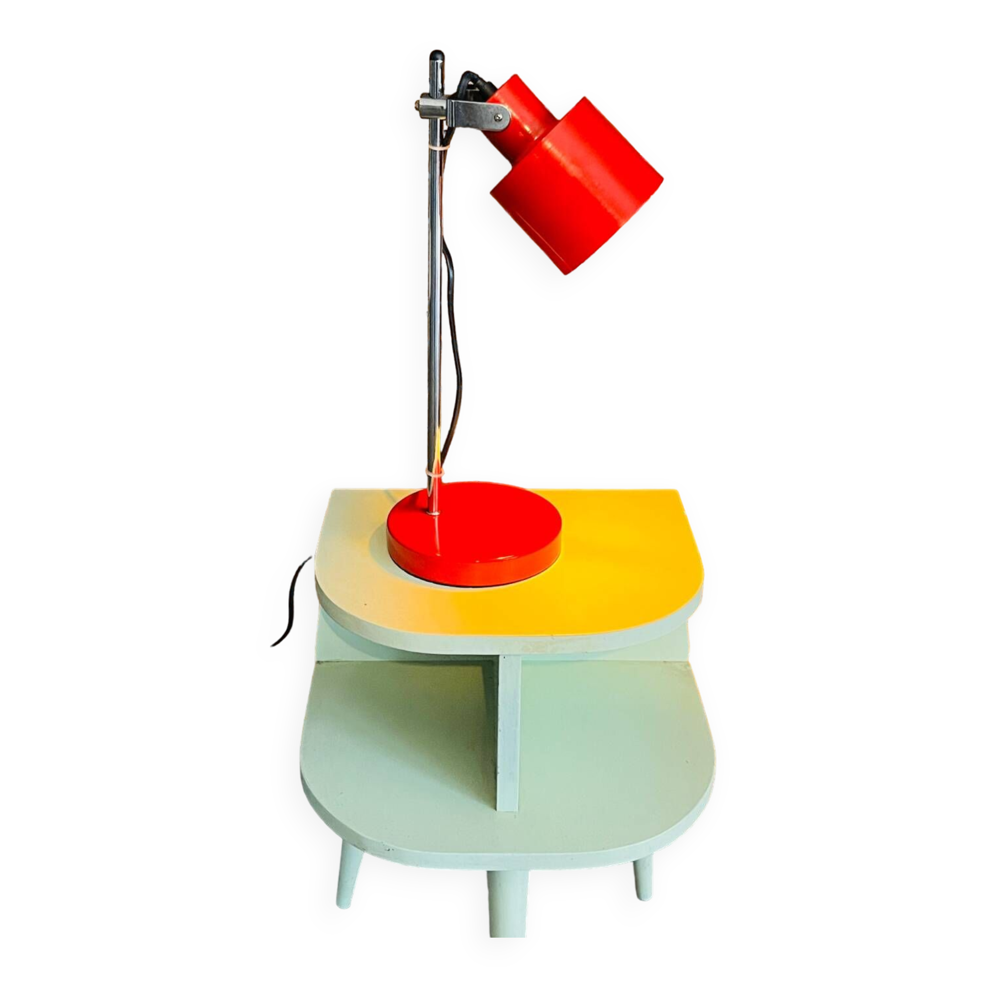 Vintage red table lamp