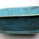 Doll bathtub, blue sheet toy, brass faucet, 1880-1900 era