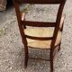 Rustic straw armchair