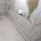 Grey art deco mirror
