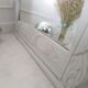 Grey art deco mirror