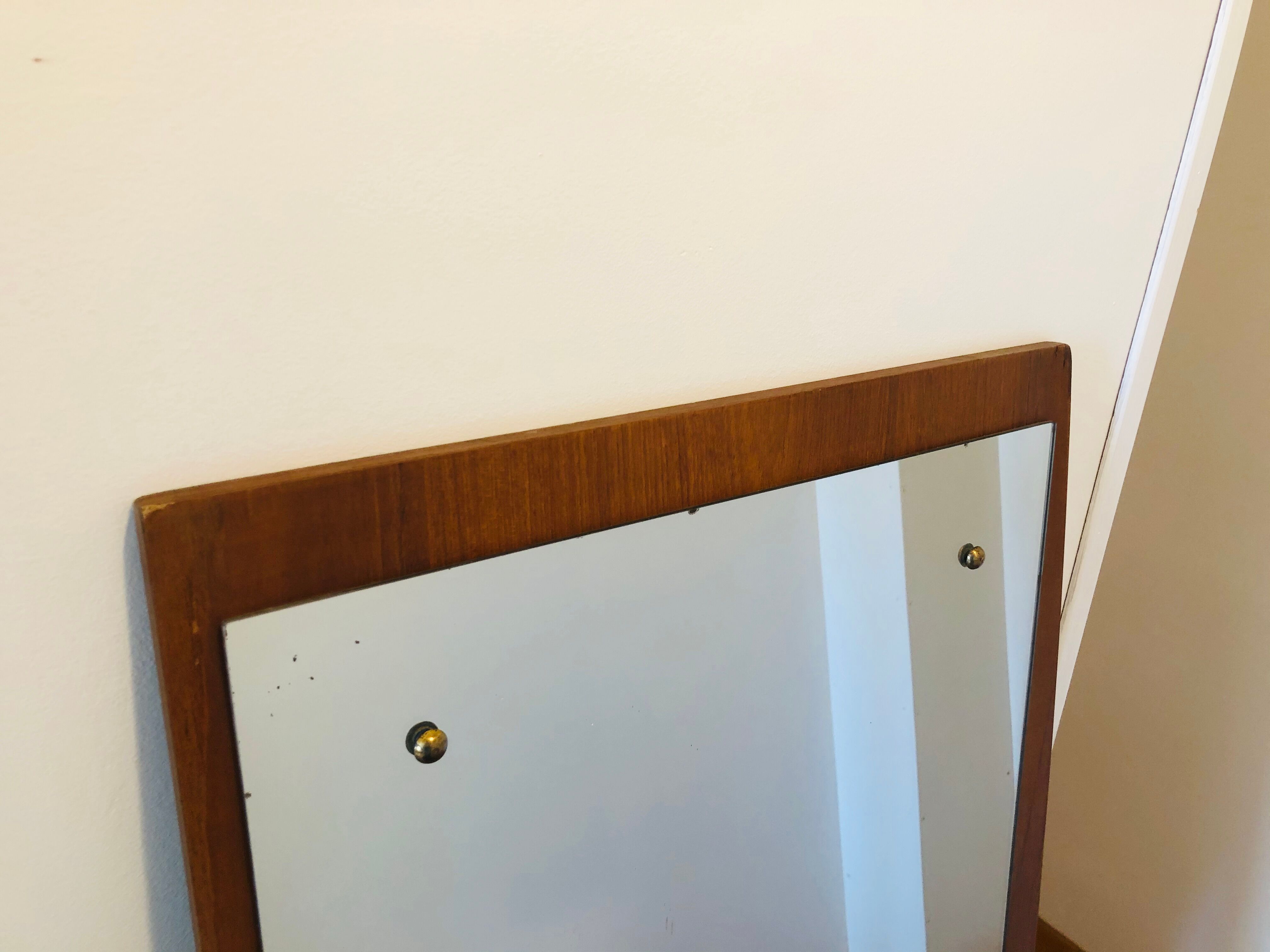 Scandinavian teak mirror