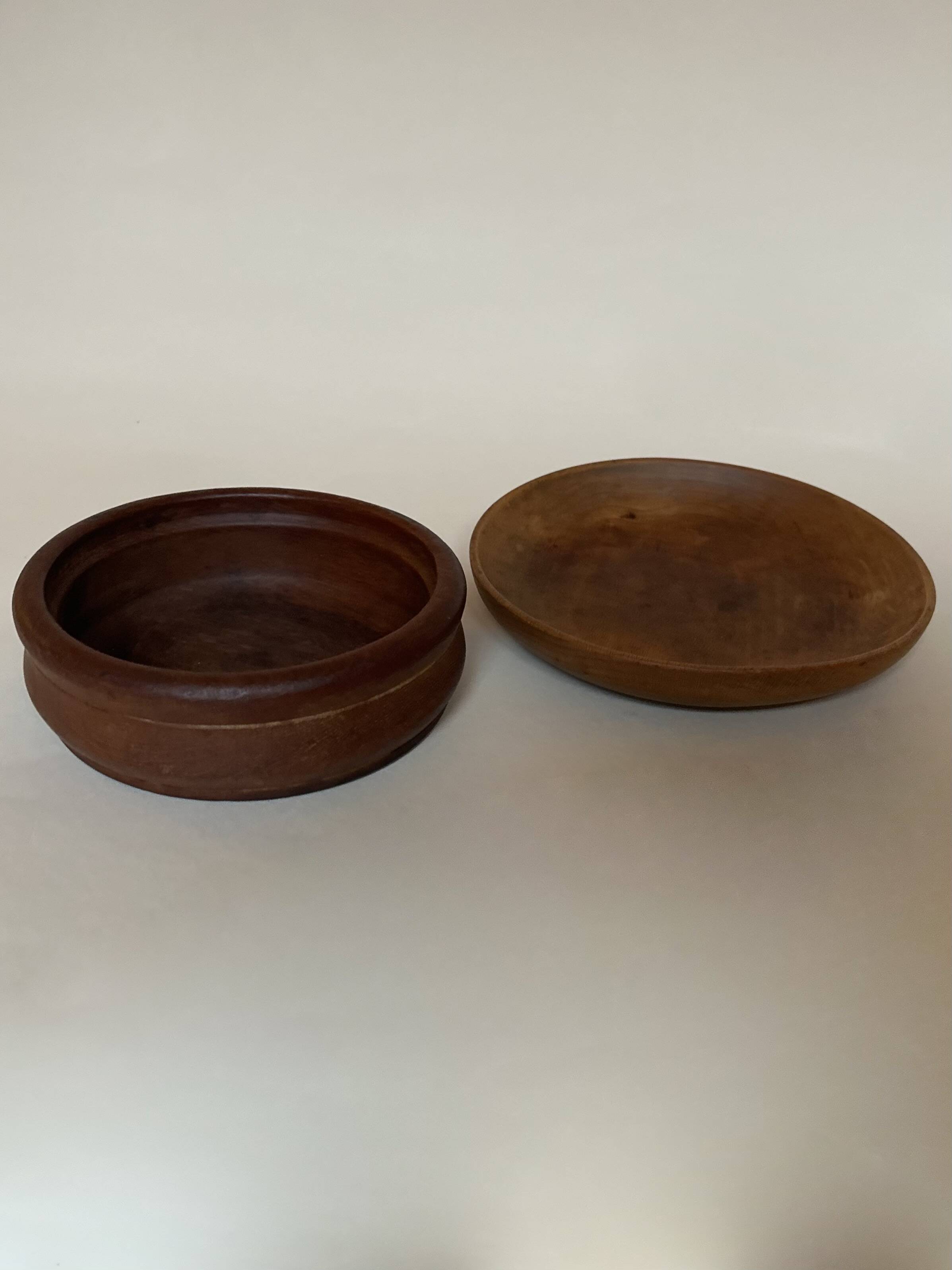 Pair of raw wood pocket vases