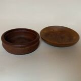 Pair of raw wood pocket vases