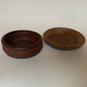 Duo de vides-poche en bois brut