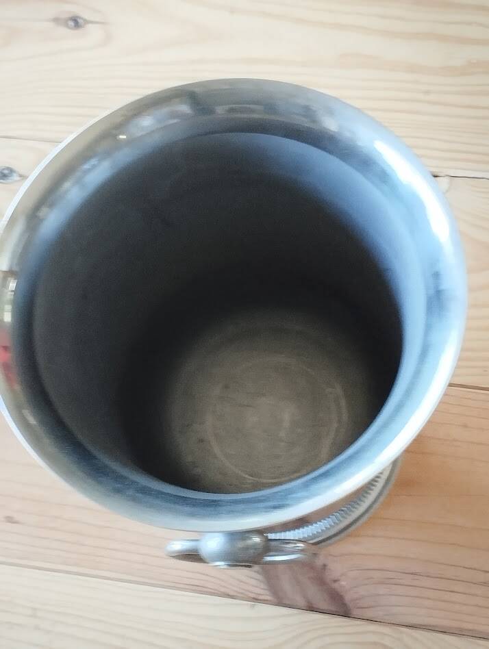 Champagne bucket with pedestal in 18/10 stainless steel – Jean Couzon, France 1970