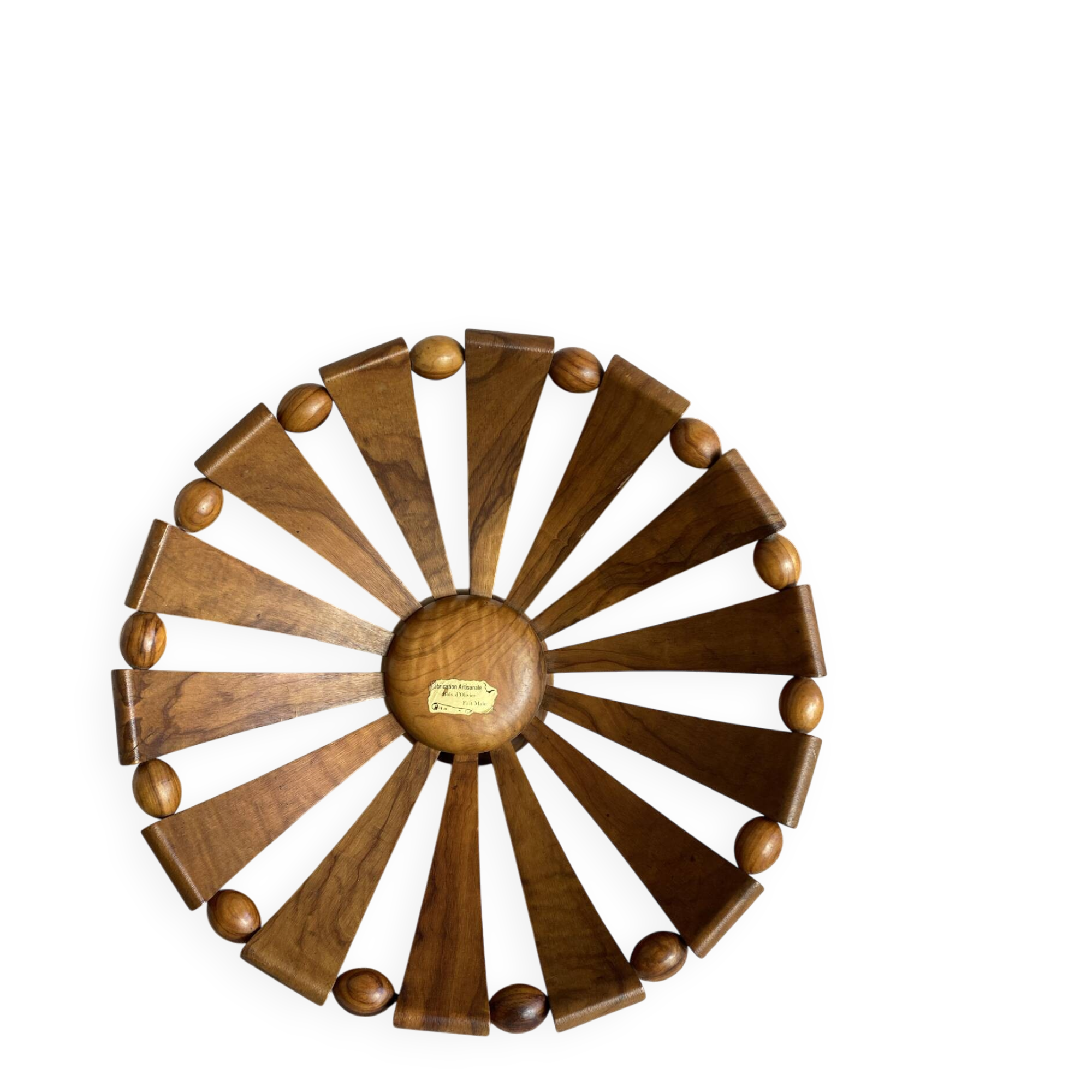 Corbeille à fruits en bois d’olivier