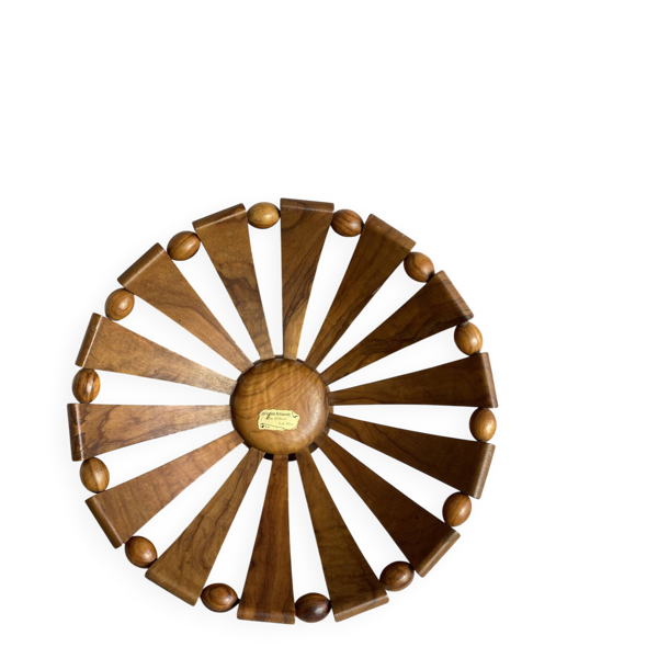 Corbeille à fruits en bois d’olivier