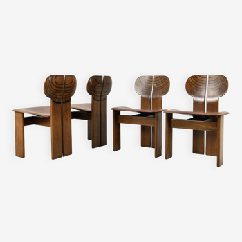 Africa dining chairs by Afra & Tobia Scarpa for Maxalto, 1975, set of 4