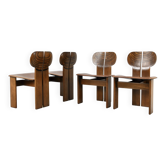 Africa dining chairs by Afra & Tobia Scarpa for Maxalto, 1975, set of 4