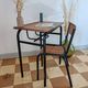 School desk and chair set
