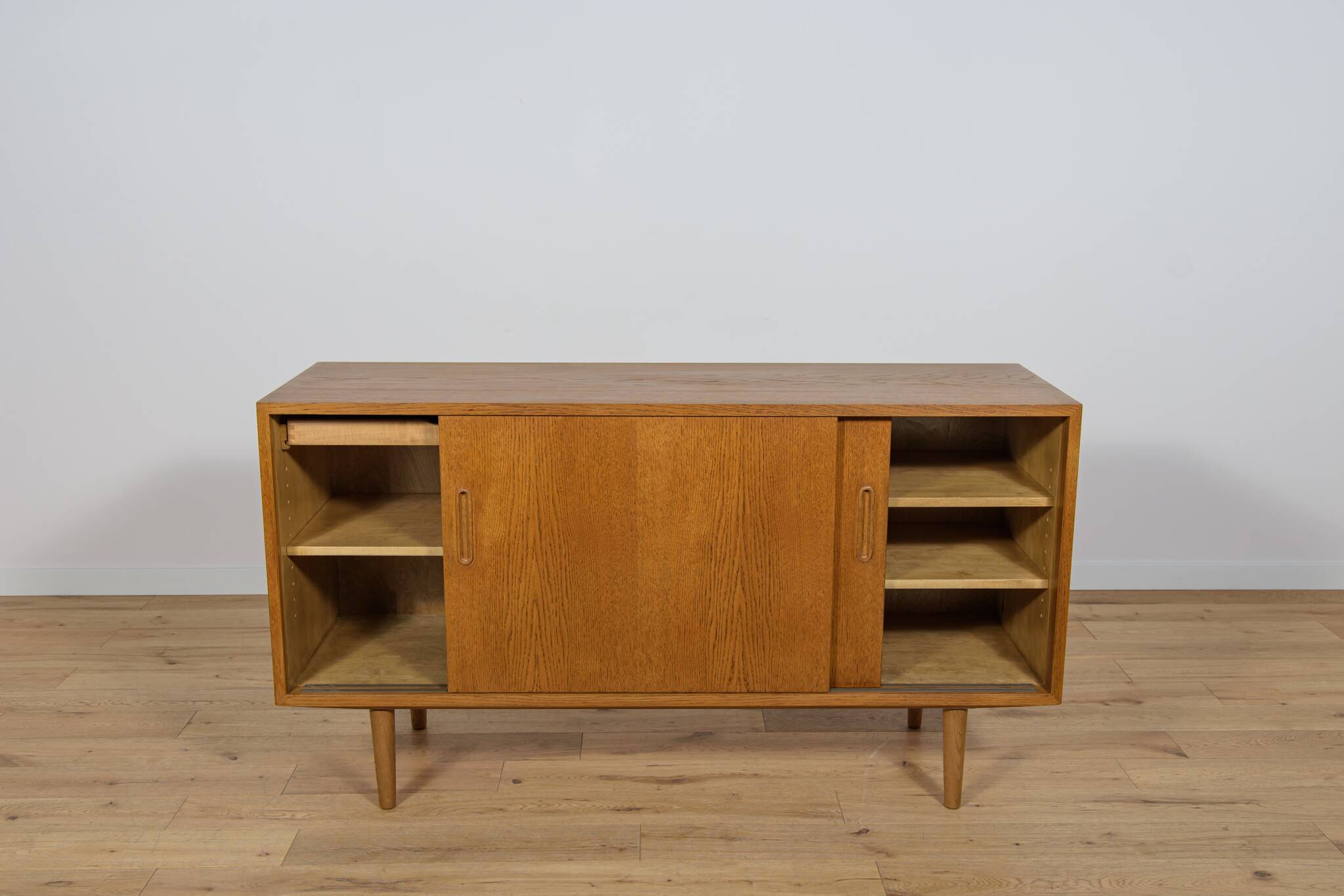 Oak sideboard by P. Hundevad for Hundevad & Co, 1960s