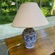 Vintage ceramic shell lamp signed Vallauris