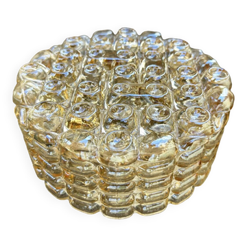 Applique ronde Space Age conçue par Alois Gangknofner pour Erco Leuchten, Allemagne, 1960.