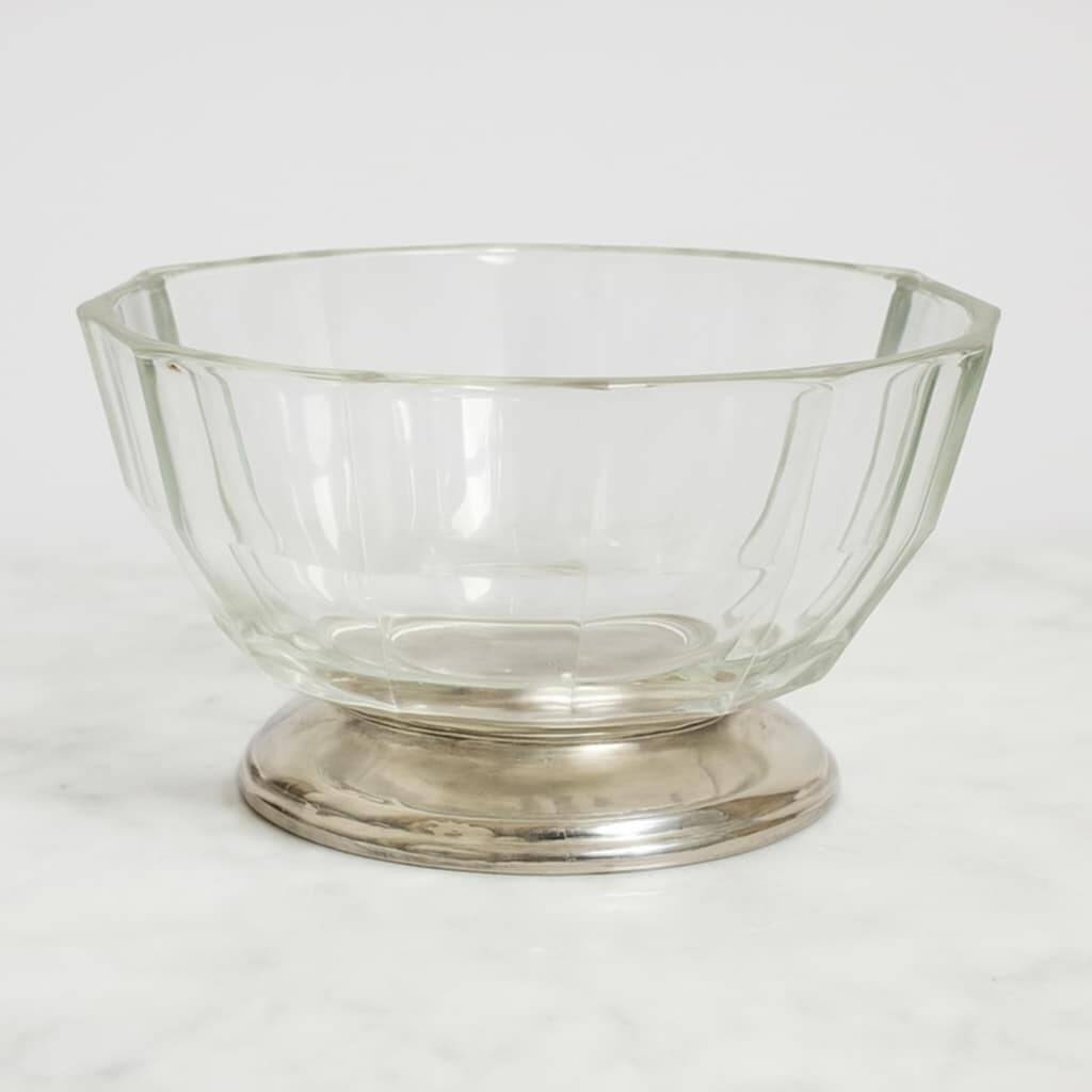 Art Deco cup with silver metal sides