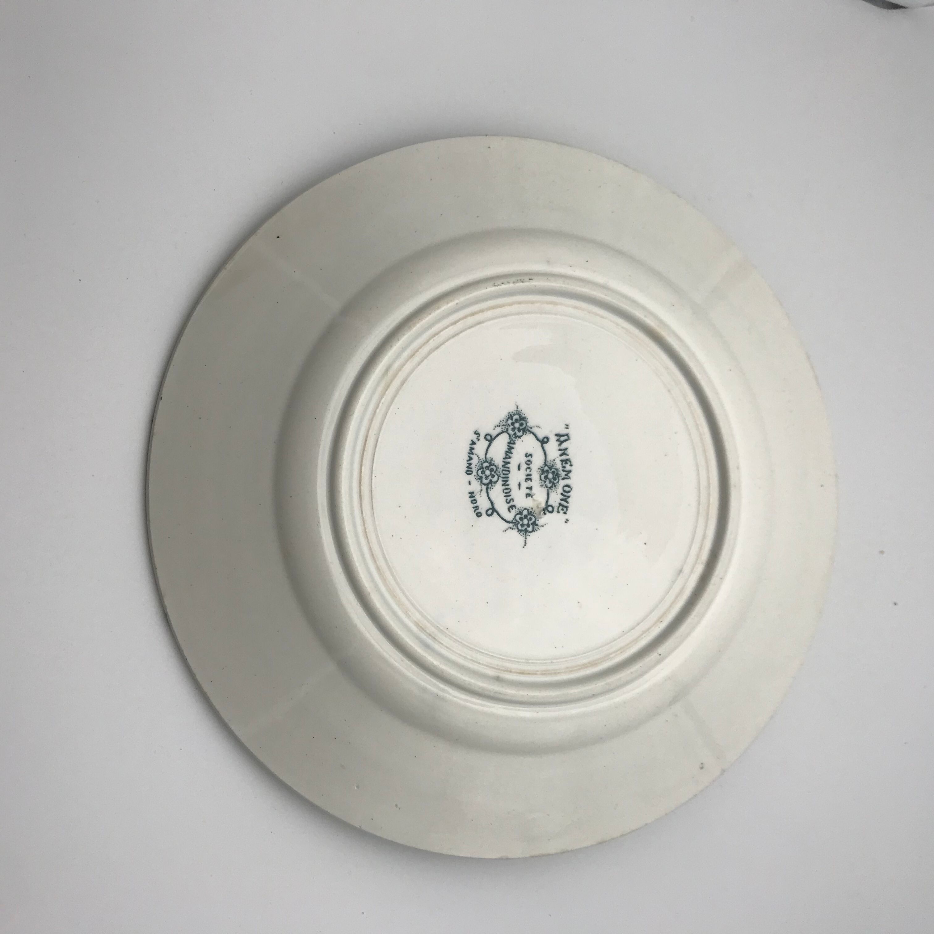 6 mismatched iron land dessert plates