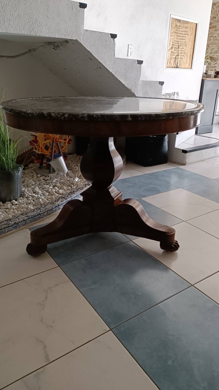 Empire period pedestal table