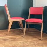 Paire de chaises de 1950