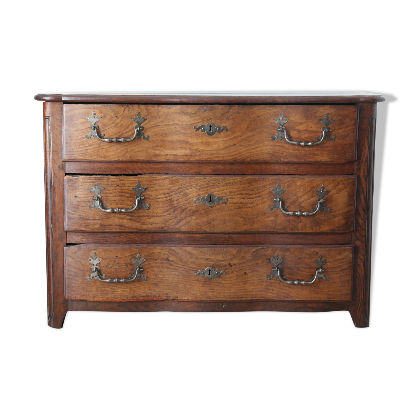 Commode arbalète campagnarde en chêne xxème