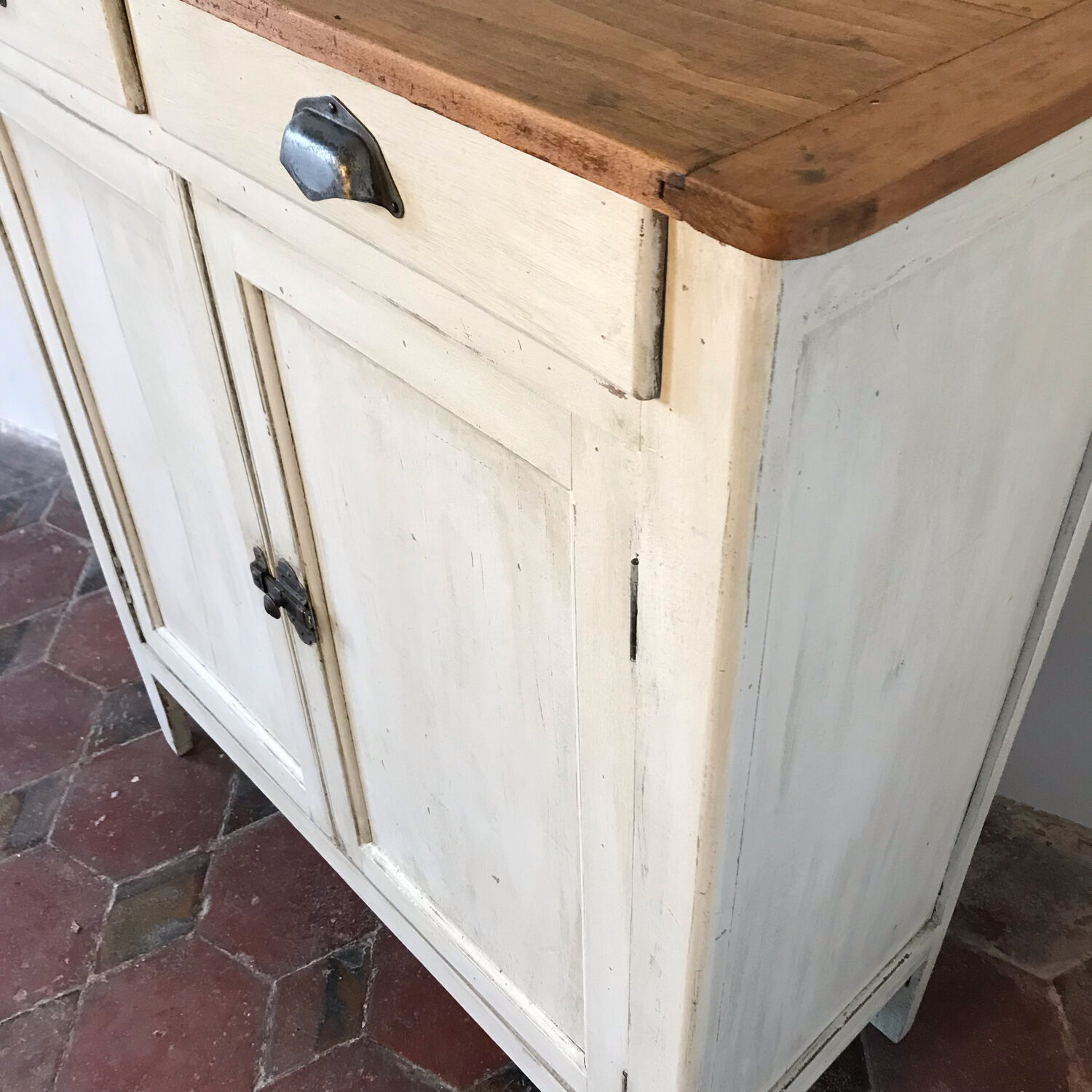 Parisian vintage white buffet