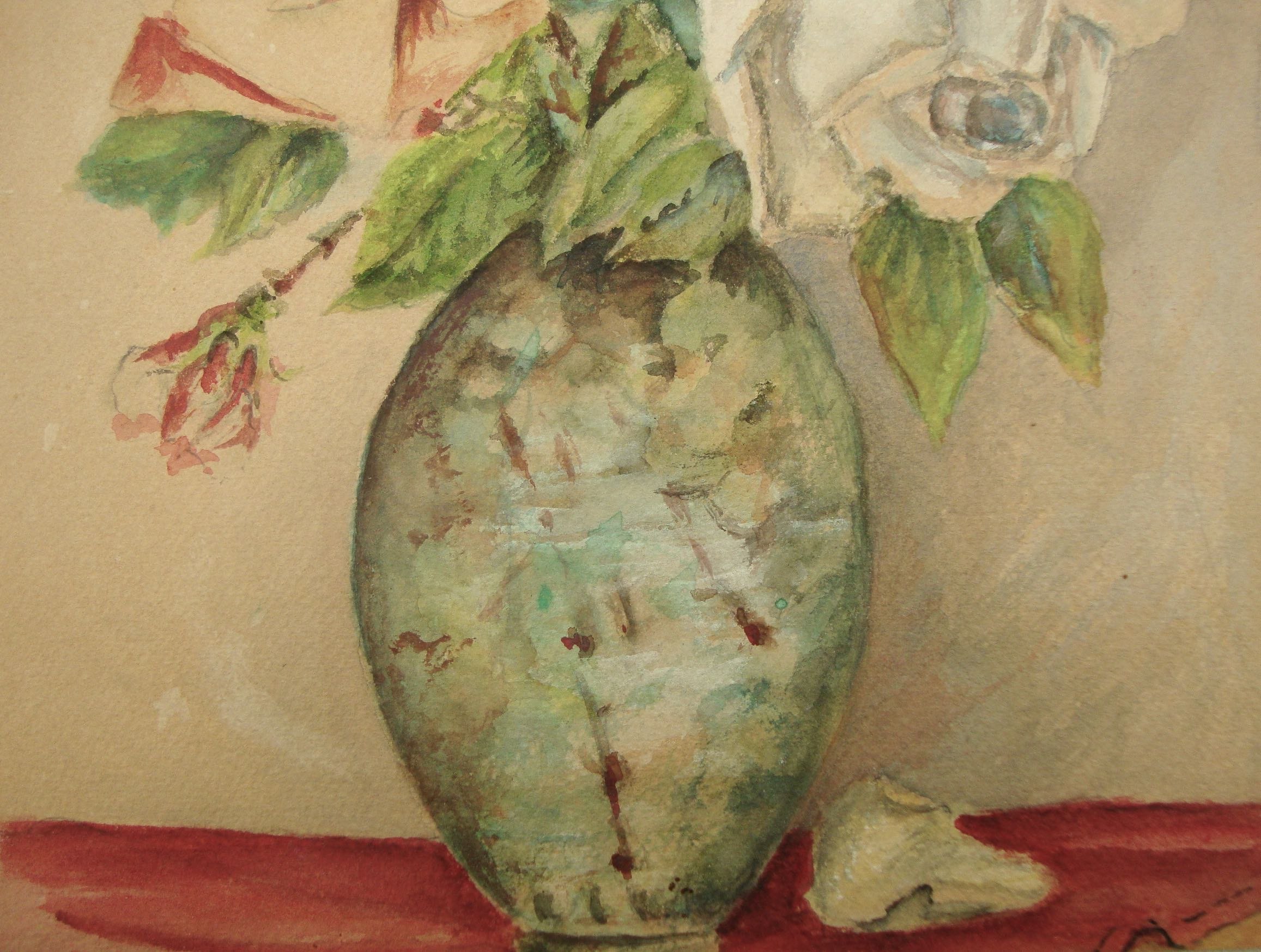 Ancient bouquet of roses