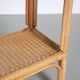1970s Wicker with bamboo console table from italy