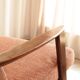 Vintage rust bronze armchair Scandinavian design 1960