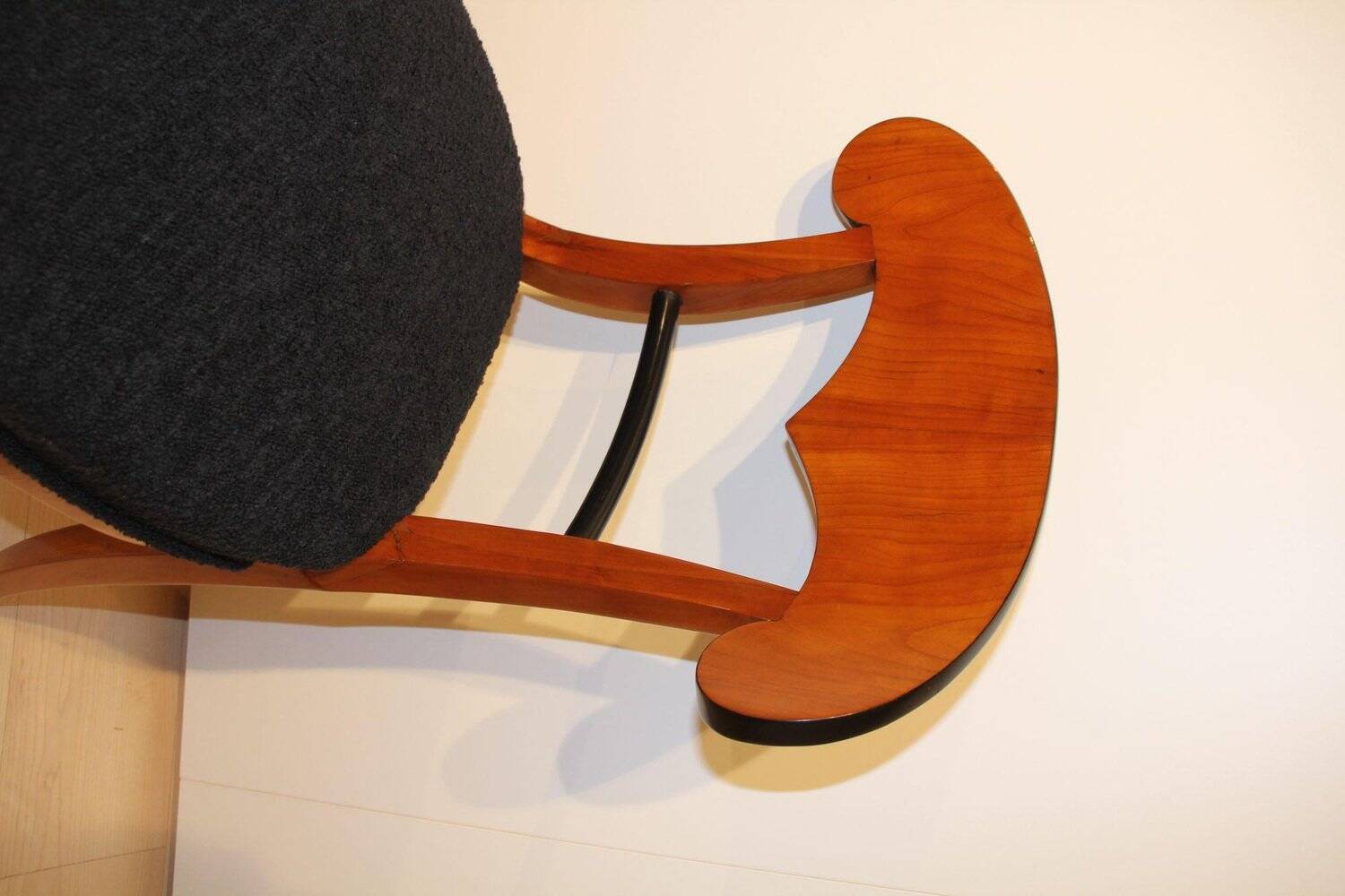 Biedermeier Cherry Veneer Shovel Chair, South Germany, 1820s