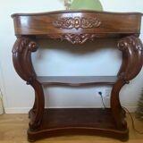 Baroque wooden carved console