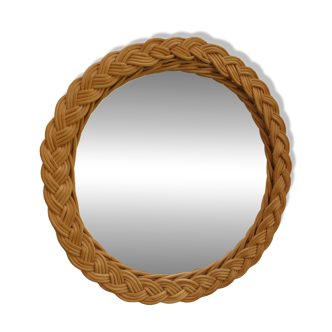 Rattan mirror