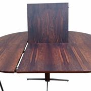 Table à manger Jorge Zalszupin ronde extensible palissandre jacaranda 1960