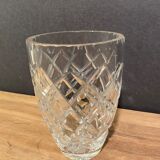 Carved crystal vase, Saint Louis, Baccarat, Bohemia