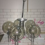 Chrome chandelier 70s