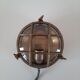 Navy porthole wall lamp in brass made in italy