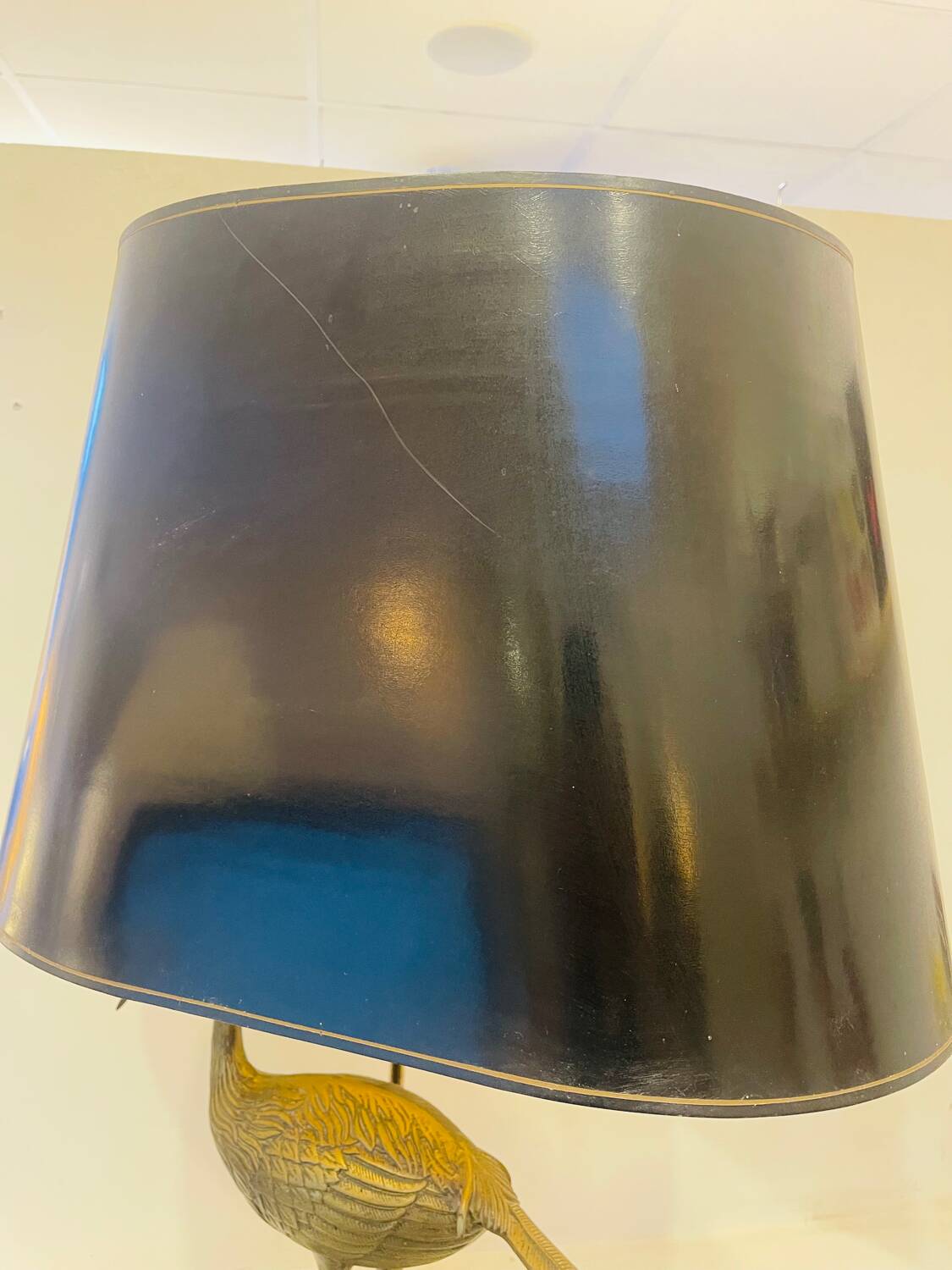 Heron lamp in brass – Maison Le Dauphin, circa 1970